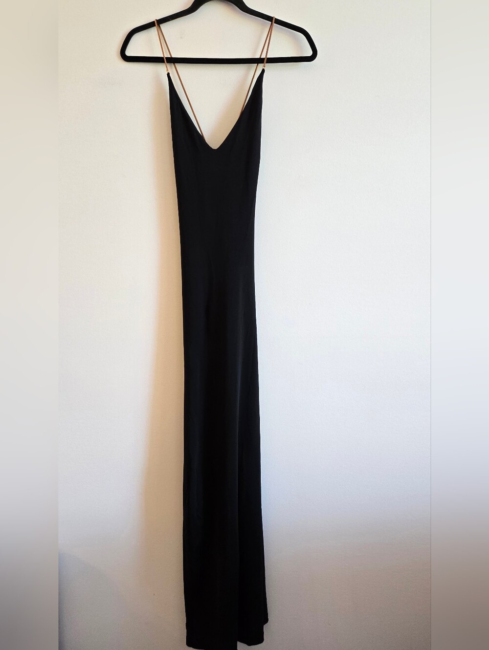 LAUREN RALPH LAUREN I M Snake Chain Minimalist Dress I black gold
